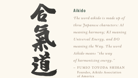 Aikido calligraphy